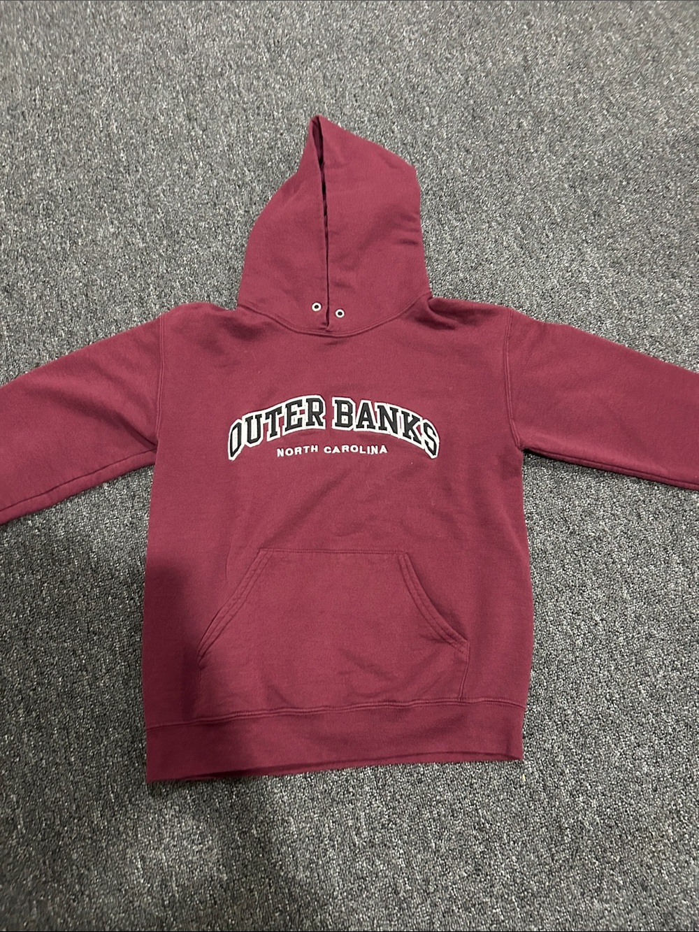 Maroon 'Outer Banks' Pullover Hoodie - Women's Casual Fleece